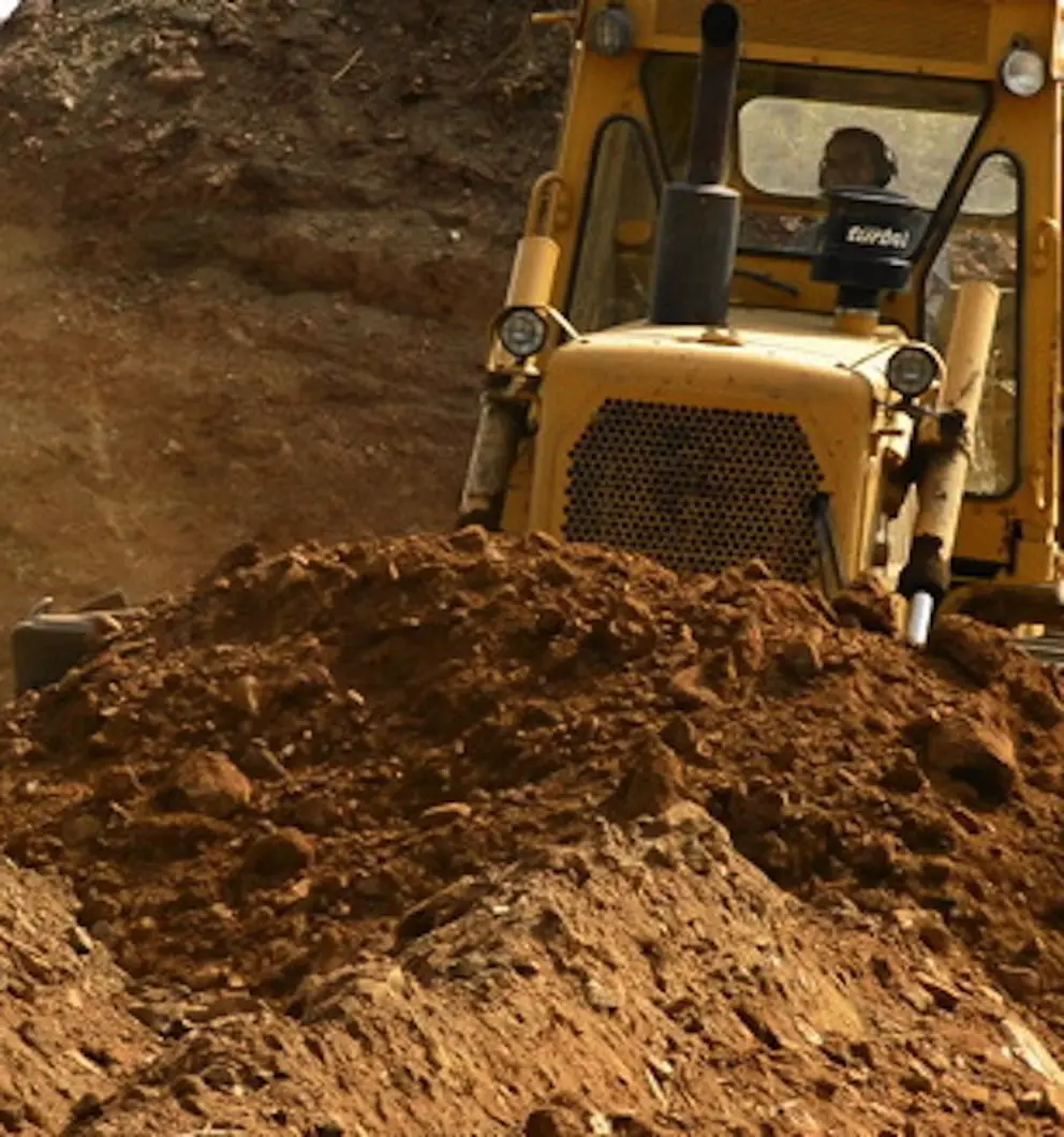 Cutting the mound